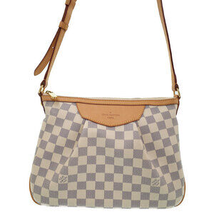 Louis Vuitton Damier Azur White Siracusa Shoulder Bag